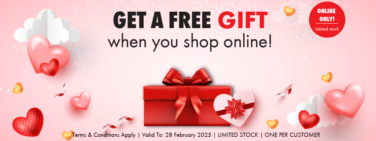 GET A FREE GIFT WHEN YOU SHOP WITH US!